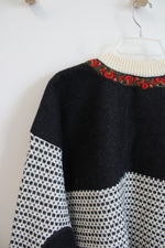Vintage Nordstrikk Fair Isle Wool Sweater | L
