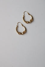 Ram's Head 14K GF Hoop Earrings