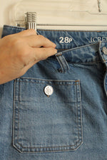 J. Crew Flat Front Pocket Wide Leg Jeans | 6