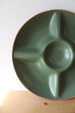 Casa Verde Terra Cotta Tableware Green Divided Platter