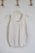 NEW LOFT Cream Knit Tank Top | XXS Petite