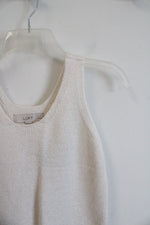 NEW LOFT Cream Knit Tank Top | XXS Petite