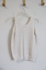 NEW LOFT Cream Knit Tank Top | XXS Petite