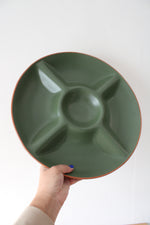 Casa Verde Terra Cotta Tableware Green Divided Platter
