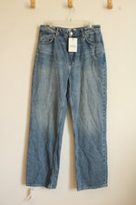 NEW Reformation High-rise Wide Leg Medium Wash Jeans | 10