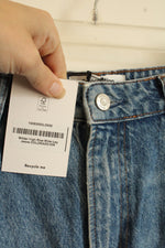 NEW Reformation High-rise Wide Leg Medium Wash Jeans | 10