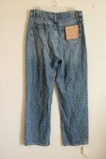 NEW Reformation High-rise Wide Leg Medium Wash Jeans | 10
