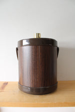 Vintage Kromex Mid-Century Brown & Gold Ice Bucket
