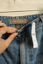 NEW J. Crew Medium Wash Cotton Wide Leg Jeans | 6