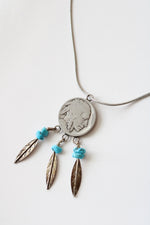 Buffalo Nickel Sterling Silver Necklace