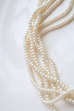 14K Yellow Gold Multi-Strand String Of Pearls