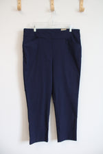 NEW Chico's Perfect Stretch Josie Slim Ankle Navy Pants | 2.5 (14)