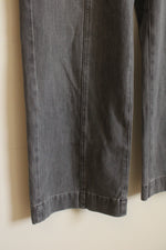 Talbot's Gray Front Seam Flared Trouser pants | 8