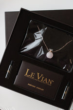 NEW LeVian Rose Quarts Perfume Bottle Necklace