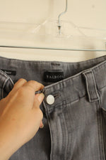 Talbot's Gray Front Seam Flared Trouser pants | 8