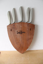 Gerber Legendary Blades & Wooden Shield Holder 5-Knife Set