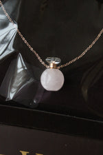 NEW LeVian Rose Quarts Perfume Bottle Necklace