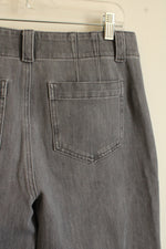 Talbot's Gray Front Seam Flared Trouser pants | 8