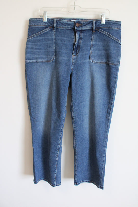 LOFT Curvy Straight Jeans | 14