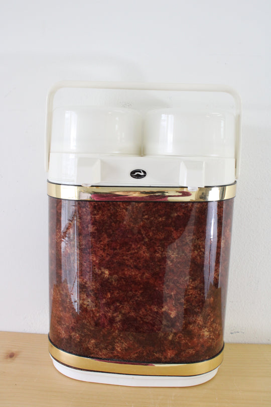 Vintage Kraftware Red Travel Double Dispenser Thermos