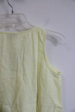 NEW LOFT Yellow Linen Blend Tank Top | XXS Petite