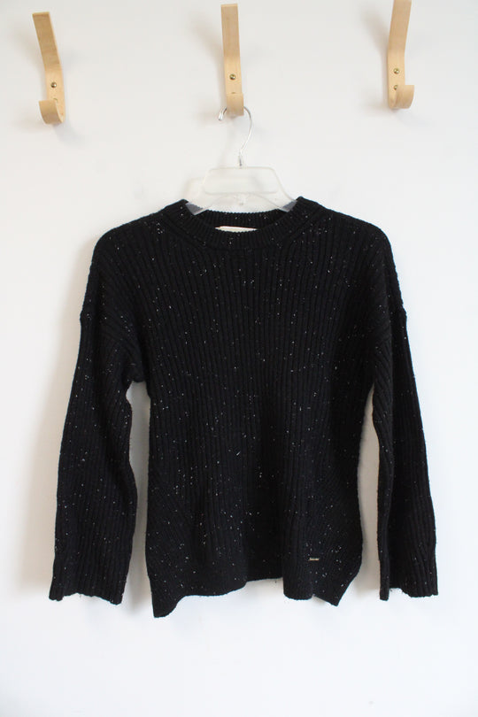 Michael Kors Black Speckled Ribbed Sweater | S
