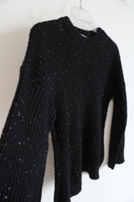 Michael Kors Black Speckled Ribbed Sweater | S