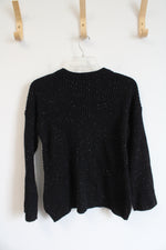Michael Kors Black Speckled Ribbed Sweater | S