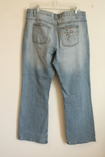 NEW Cacey Light Wash Flare Jeans with Rhinestone Details | 16