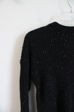 Michael Kors Black Speckled Ribbed Sweater | S