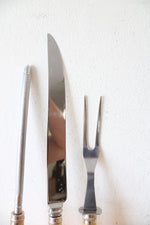 Washington Forge Stainless Steel Yellow Handled Carving Set