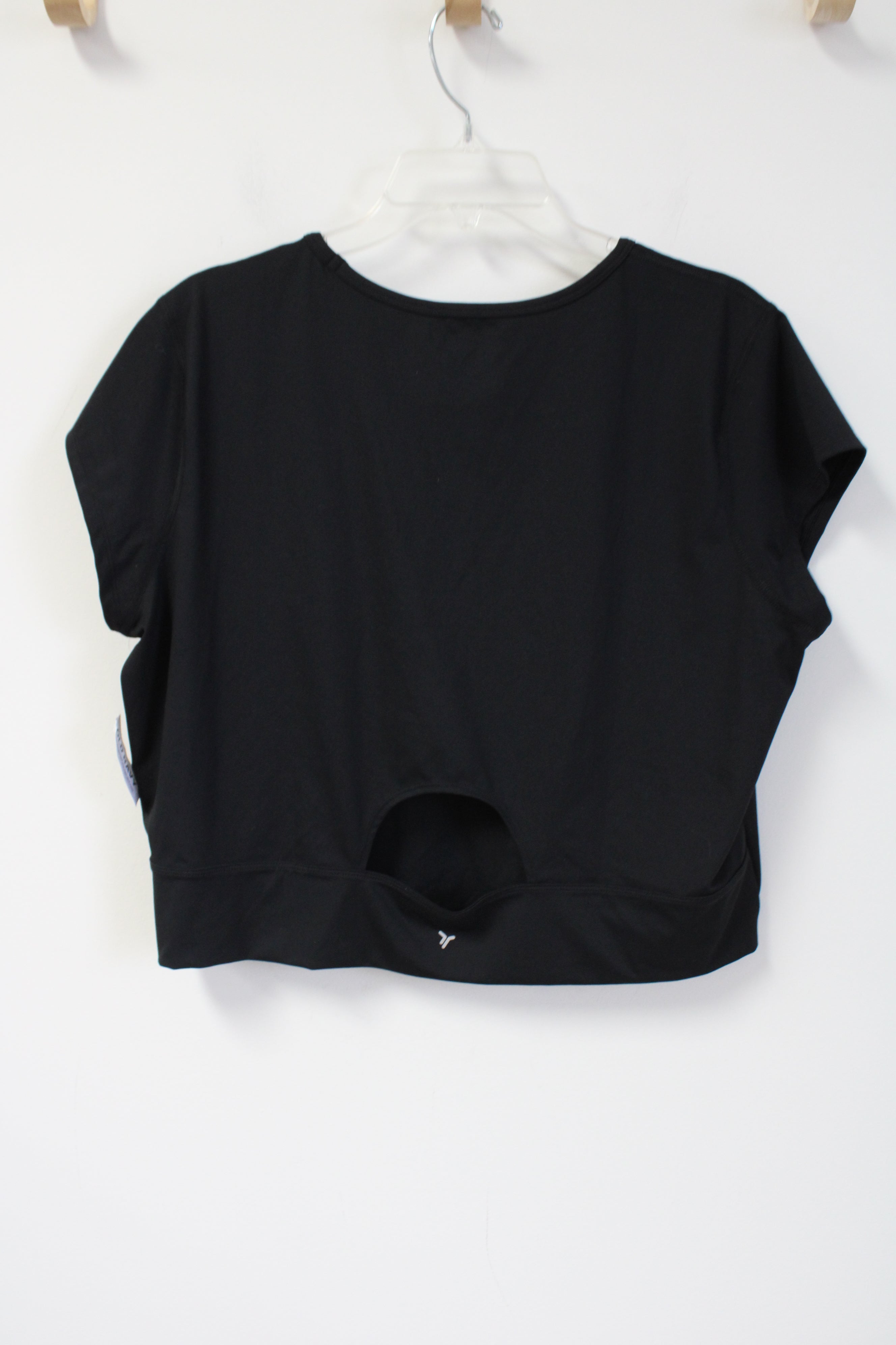 NEW Old Navy Active Powersoft Black Crop Tee | XL Tall