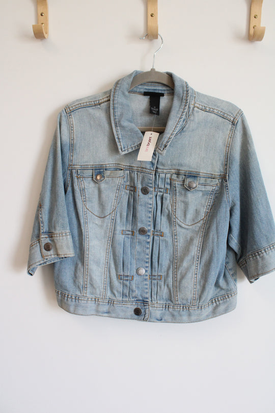 NEW Lane Bryant Denim Boxy Crop Jacket | 16