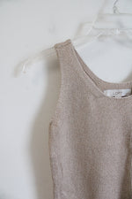 NEW LOFT Tan Knit Tank Top | XXS Petite