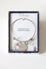 NEW Disney Minnie Mouse Silver Adjustable Bangle Bracelet