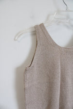 NEW LOFT Tan Knit Tank Top | XXS Petite