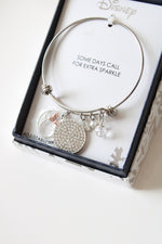 NEW Disney Minnie Mouse Silver Adjustable Bangle Bracelet