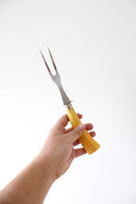Washington Forge Stainless Steel Yellow Handled Carving Set