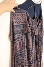 NEW BCBGMAXAZRIA Aztec Print Ruffle Dress | L