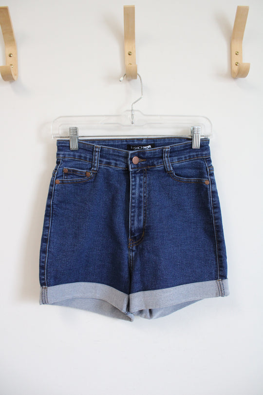 Fashion Nova Cuffed Jean Shorts | 7