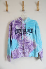 Tipsy Purple Blue Tie-Dyed Kings Dominion Hoodie | M