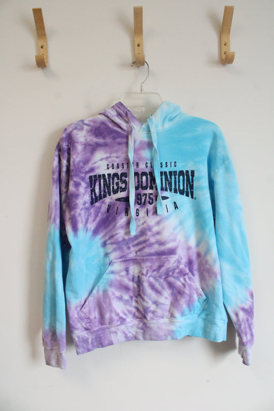 Tipsy Purple Blue Tie-Dyed Kings Dominion Hoodie | M