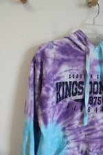 Tipsy Purple Blue Tie-Dyed Kings Dominion Hoodie | M
