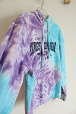 Tipsy Purple Blue Tie-Dyed Kings Dominion Hoodie | M