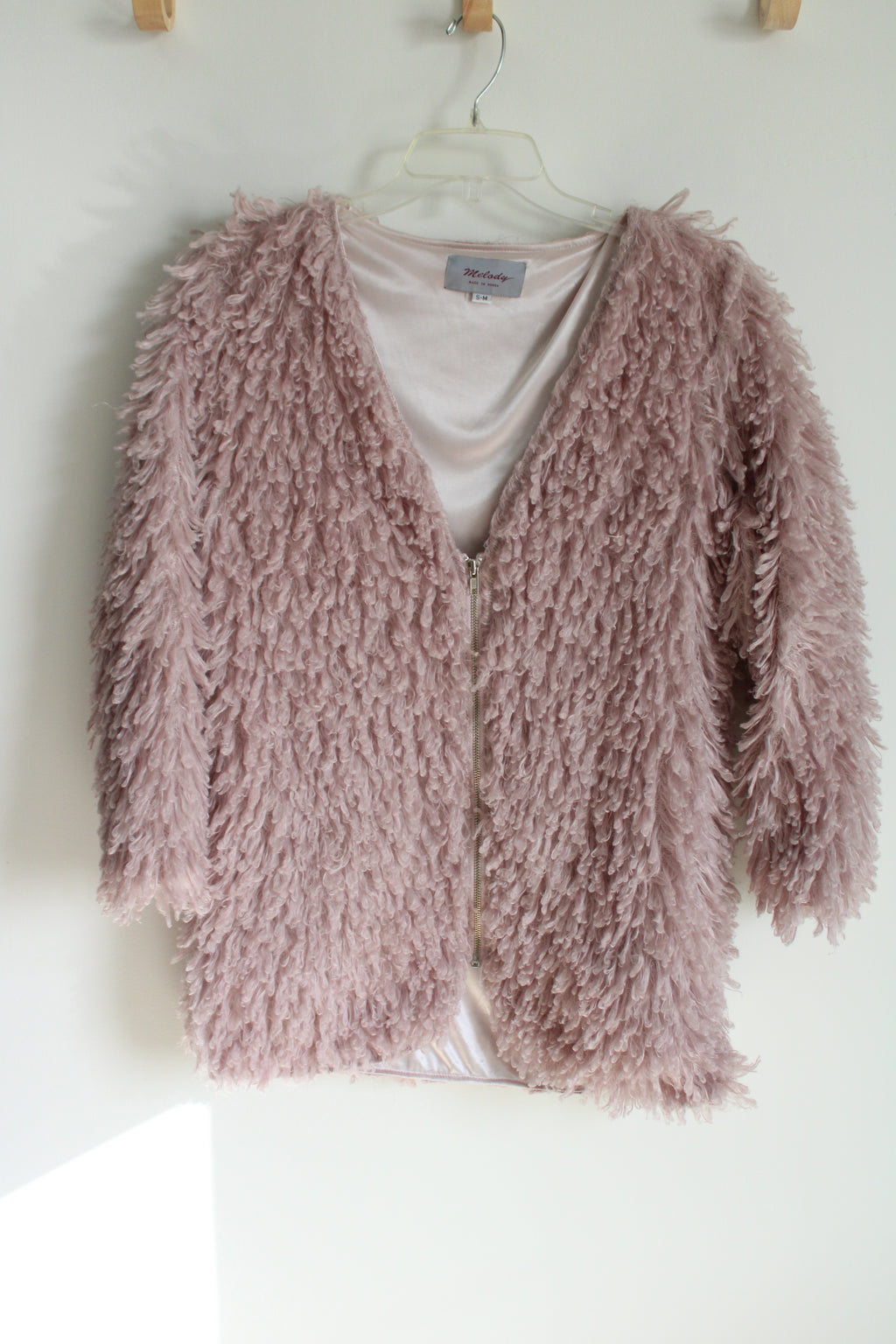 Melody Pink Fuzzy Jacket | S-M