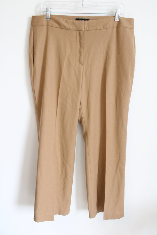 NEW Talbots Camel Brown Curvy Trouser Pant | 14 Petite