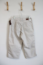 NEW Lee Relaxed Fit Beige Capri Pants | 10