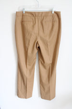 NEW Talbots Camel Brown Curvy Trouser Pant | 14 Petite