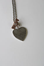 "Mom" Heart Pendant Necklace