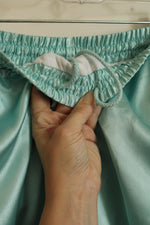NEW Lavon Vintage Style Seafoam Green Mixed Texture Puffer Jacket and Pants Set | M